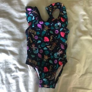 Cat & Jack Baby Girl One Piece Mermaid Swimsuit 12